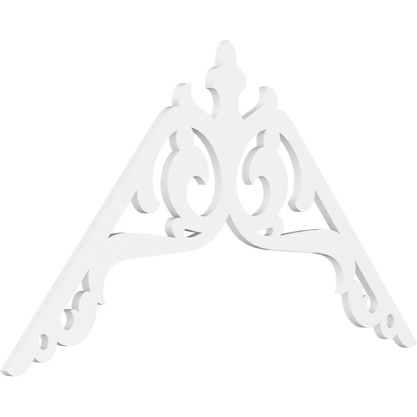 Ekena Millwork Pitch Amber Architectural Grade PVC Gable Pediment, 60"W x 35"H x 1"P (14/12) GPP060X035X100AMB - main